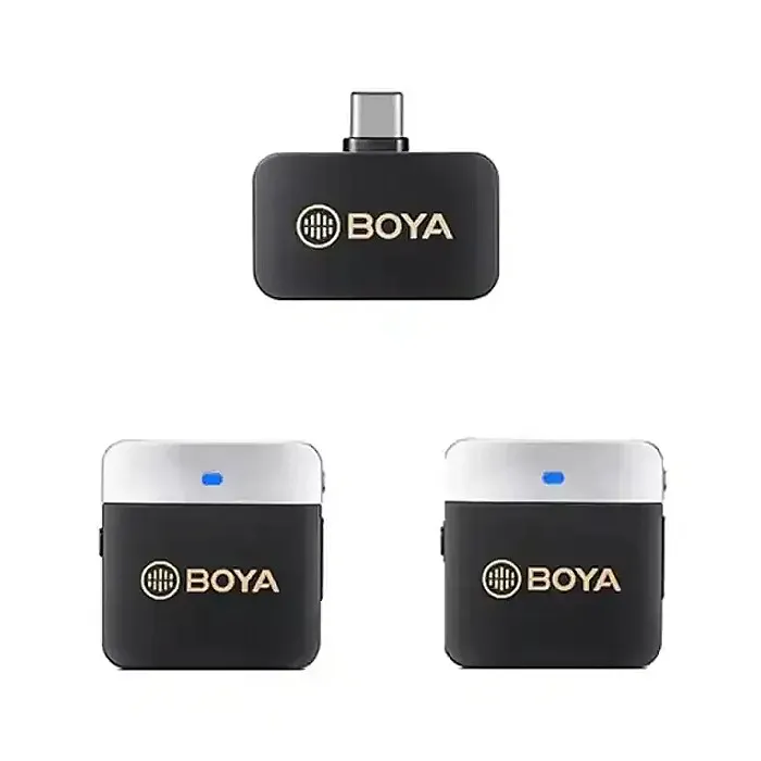 BOYA BY-M1V4 2-Person Wireless Microphone System with USB-C Connector for Mobile Devices (2.4 GHz) BOYA BY-M1V4 2-Person Wireless Microphone System with USB-C Connector for Mobile Devices (2.4 GHz)